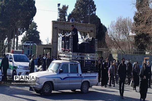 راهپیمایی محکومیت اقدام تروریستی کرمان در شهرستان سبزوار
