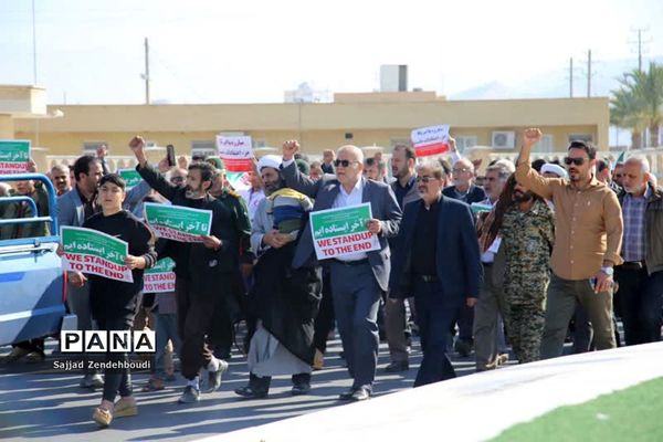 مردم تنگستان حمله تروریستی کرمان را محکوم کردند