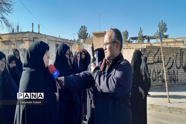 راهپیمایی مردم شهرستان بام و صفی‌آباد در محکومیت جنایت تروریستی کرمان