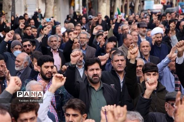 راهپیمایی مردم ولایتمدار شهریار در محکومیت حادثه تروریستی شهدای کرمان