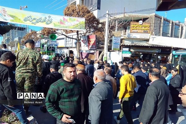 راهپیمایی مردم شیروان در محکومیت حمله تروریستی  گلزار شهدای کرمان