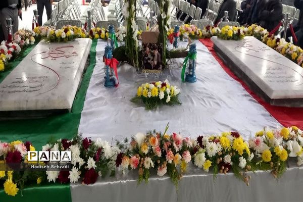 مراسم بهره‌برداری ازحرم شهدای گمنام مسکن مهرامام‌خمینی(ره)اسلامشهر