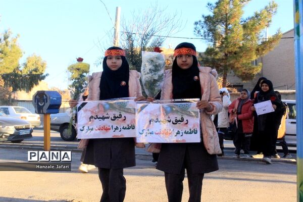 حال و هوای مدرسه نظریان کرمان در فراق شهیده فاطمه زهرا سلطانی نژاد