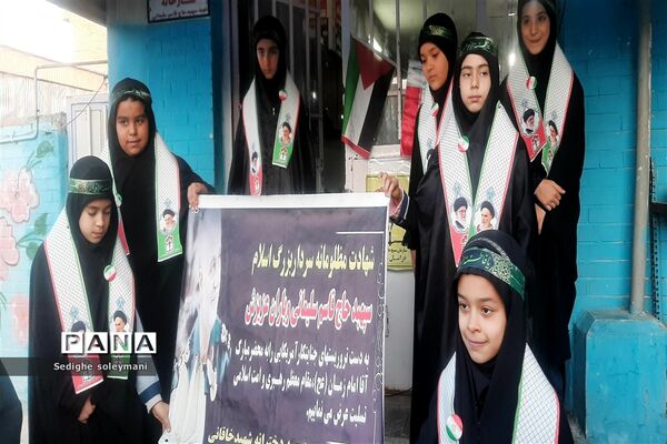 چهارمین سالگردشهادت سردارحاج قاسم سلیمانی در مدرسه شهید خاقانی شهرستان شیروان