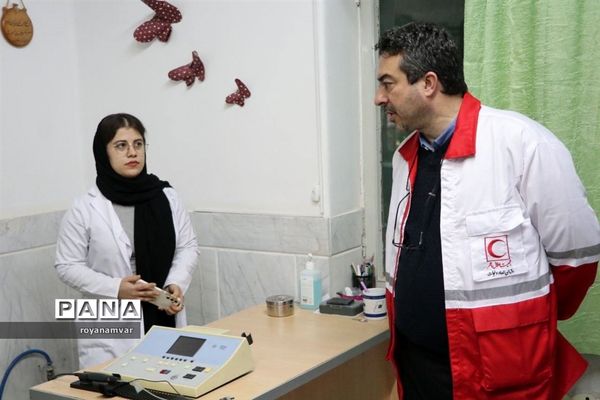 سفرمعاونت بهداشت، درمان وتوانبخشی جمعیت هلال جمهوری اسلامی ایران به خراسان شمالی
