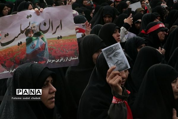 تشییع  شهدای حادثه تروریستی کرمان در مشهد مقدس