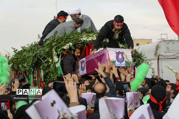 تشییع  شهدای حادثه تروریستی کرمان در مشهد مقدس