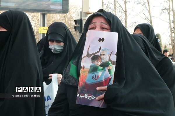 تشییع  شهدای حادثه تروریستی کرمان در مشهد مقدس