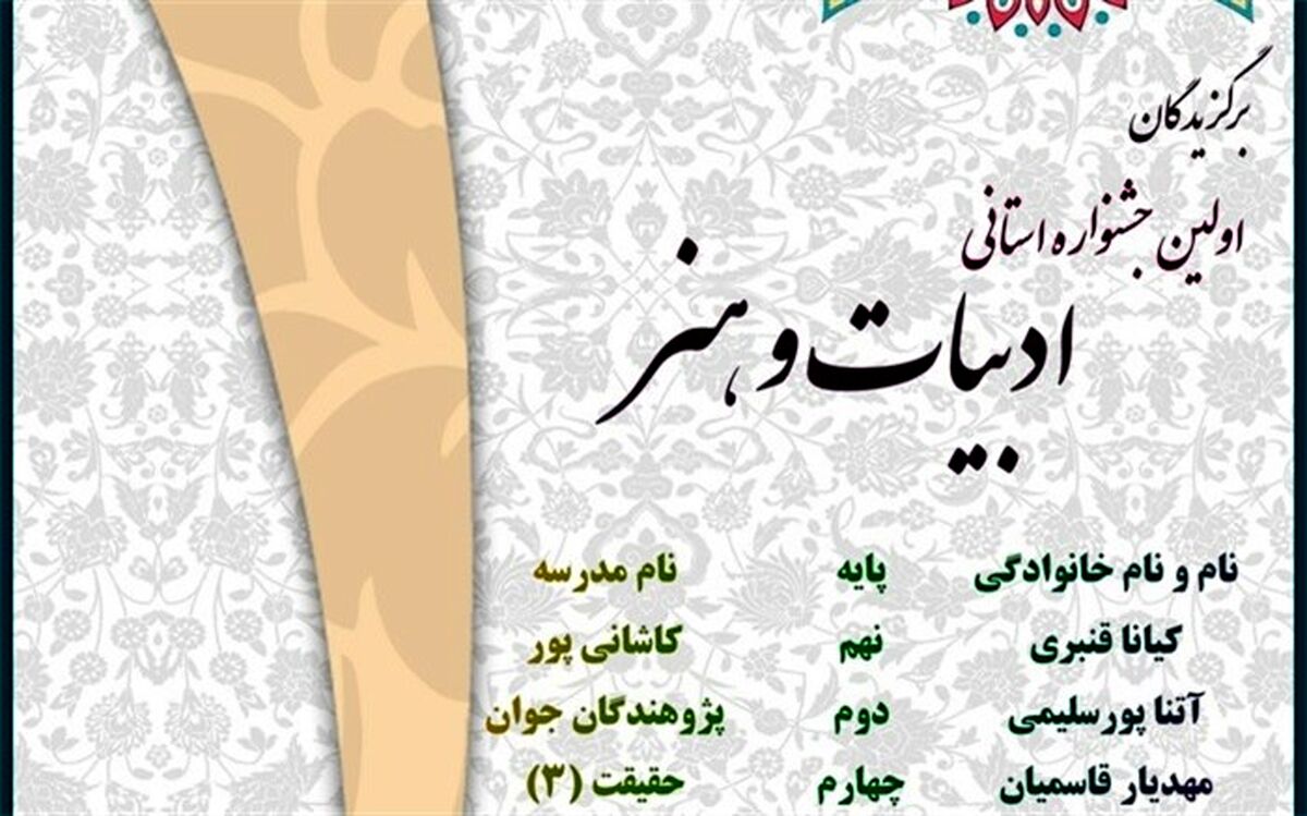 اولین جشنواره ادبیات و هنر درالبرز برگزار شد