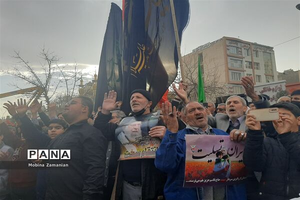 تشییع پیکر مطهر شهدای حادثه تروریستی کرمان