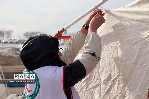 مانور زلزله، اسکان و درمان اضطراری در تبریز