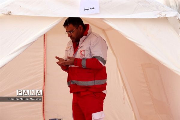 مانور زلزله، اسکان و درمان اضطراری در تبریز