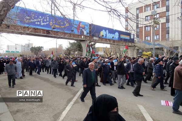 راهپیمایی حمایت از مردم مظلوم غزه