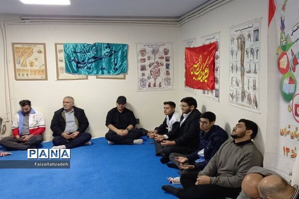 مراسم هفتم شهدای کرمان در هلال‌احمر منطقه ۱۳