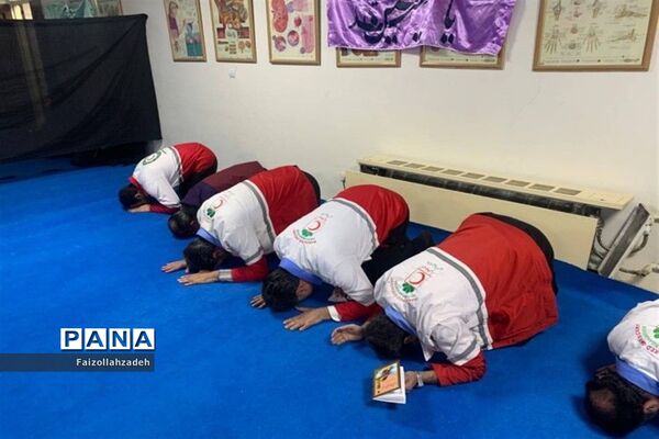 مراسم هفتم شهدای کرمان در هلال‌احمر منطقه ۱۳