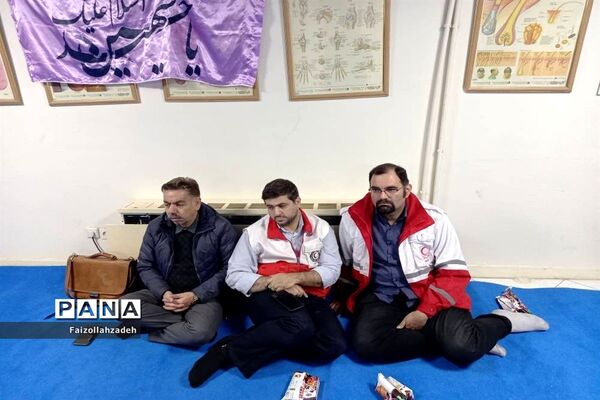 مراسم هفتم شهدای کرمان در هلال‌احمر منطقه ۱۳