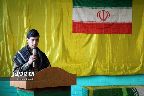 مراسم گرامیداشت شهدای دانش‌آموز حادثه تروریستی گلزار شهدای کرمان در چناران