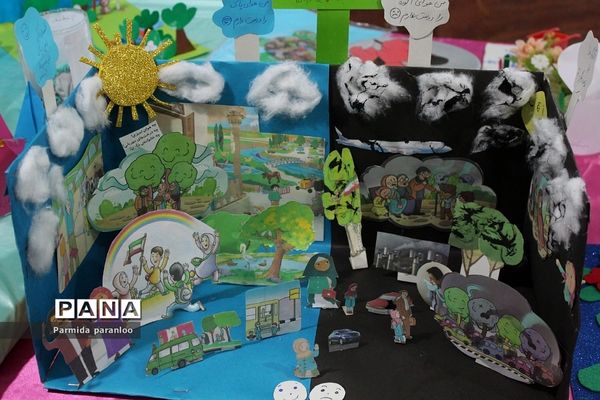 نواختن زنگ هوای پاک در مدرسه نبی‌اکرم یک بهارستان2