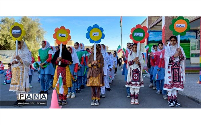 آیین افتتاحیه طرح امیدستان ورزش در دبستان علقمه شاهد قلعه گنج برگزار شد/فیلم