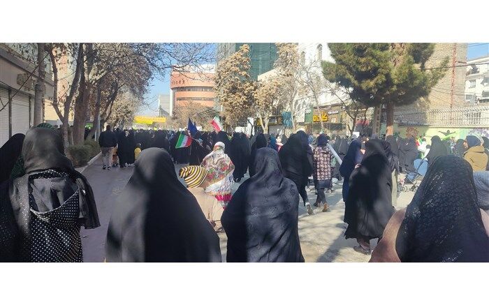 ‌حماسه‌آفرینی مردم انقلابی شهرستان بجنورد در‌ 22 بهمن 1402/ فیلم