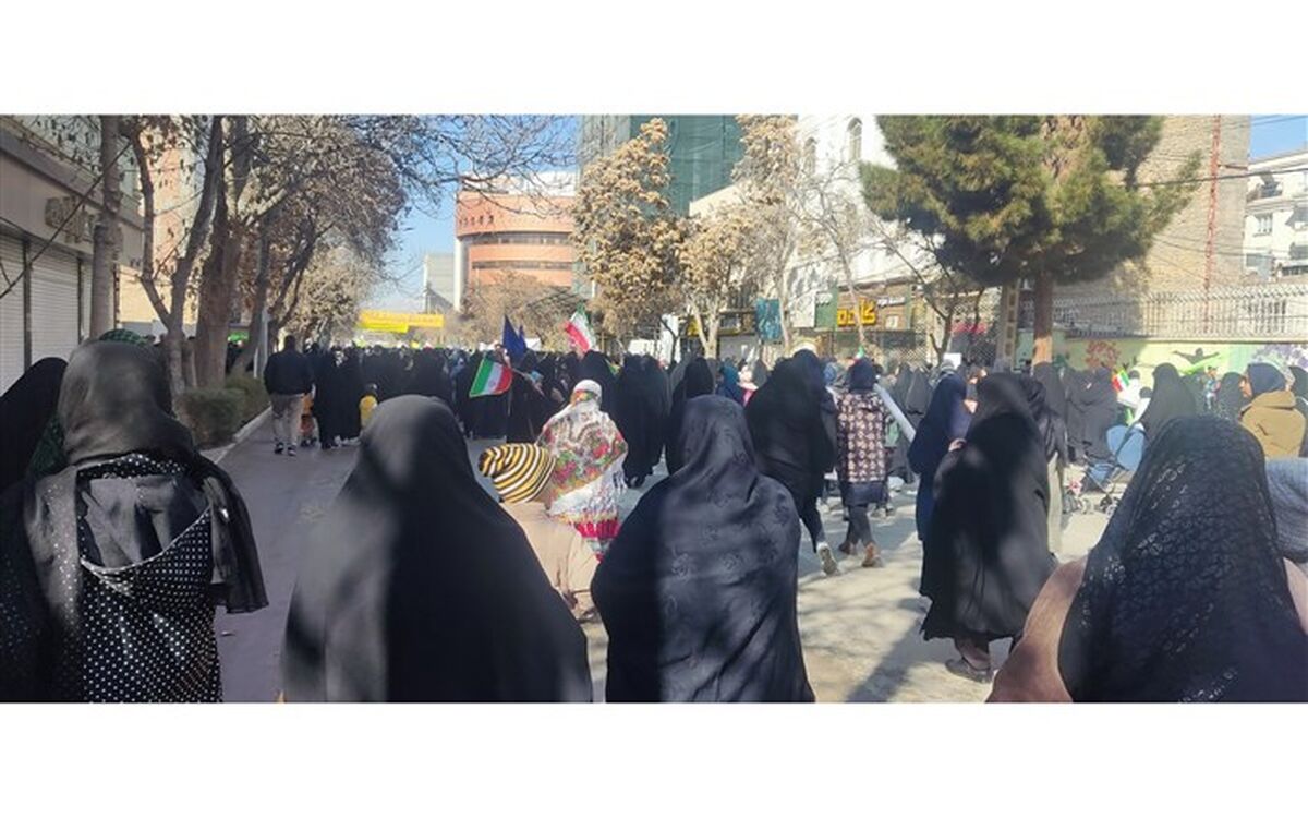 ‌حماسه‌آفرینی مردم انقلابی شهرستان بجنورد در‌ 22 بهمن 1402/ فیلم