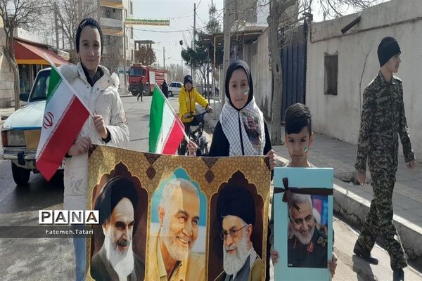راهپیمایی ۲۲ بهمن در شهرستان بام و صفی‌آباد
