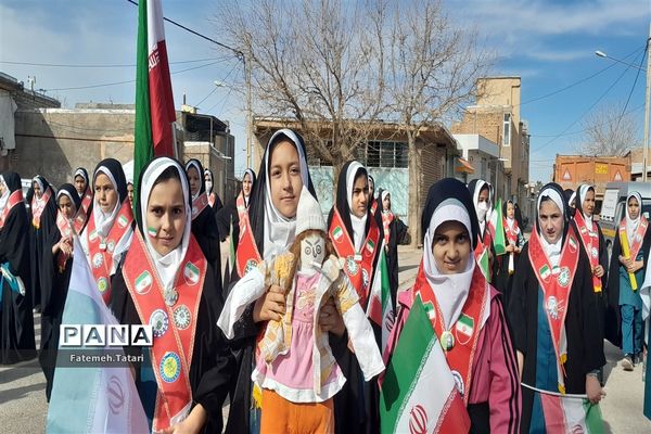 راهپیمایی ۲۲ بهمن در شهرستان بام و صفی‌آباد