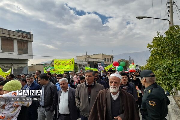 مراسم راهپیمایی یوم الله ۲۲ بهمن در کازرون