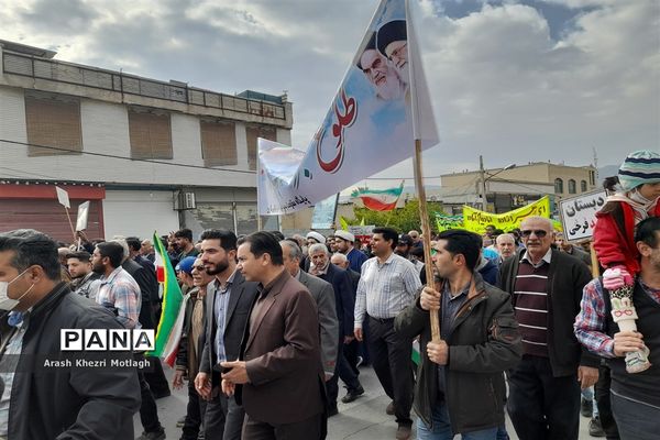 مراسم راهپیمایی یوم الله ۲۲ بهمن در کازرون