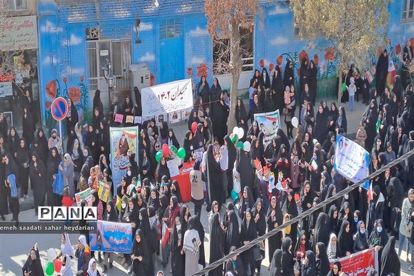 راهپیمایی با شکوه۲۲بهمن در شهرستان کلات