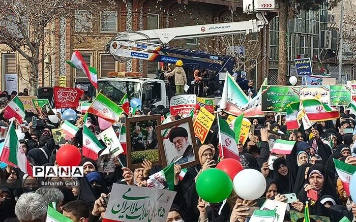 راهپیمایی ۲۲ بهمن‌ماه در نیشابور/ فیلم