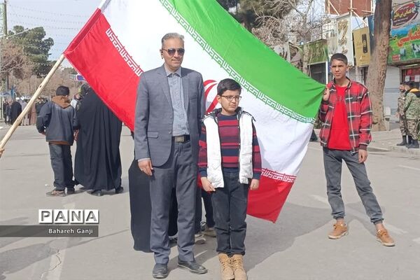 راهپیمایی ۲۲ بهمن ماه همزمان با چهل و پنجمین سالگرد پیروزی انقلاب اسلامی در نیشابور