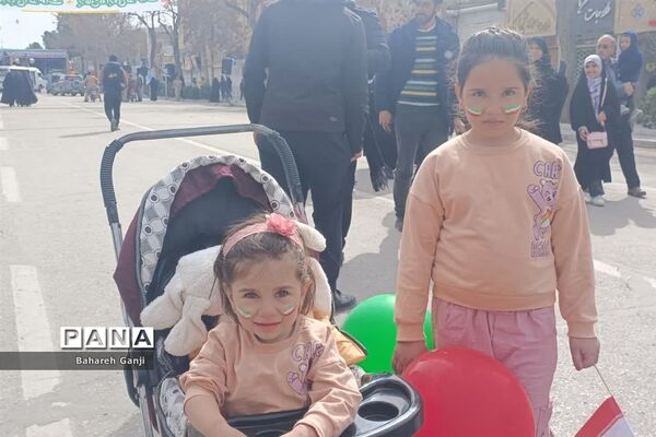 راهپیمایی ۲۲ بهمن ماه همزمان با چهل و پنجمین سالگرد پیروزی انقلاب اسلامی در نیشابور