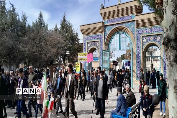 راهپیمایی یوم الله ۲۲ بهمن در شهرستان کاشمر