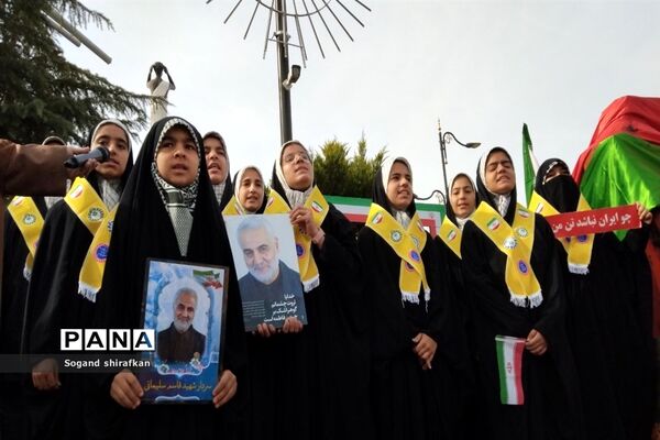 راهپیمایی یوم الله ۲۲ بهمن در شهرستان کاشمر