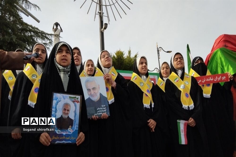 راهپیمایی یوم الله ۲۲ بهمن در شهرستان کاشمر