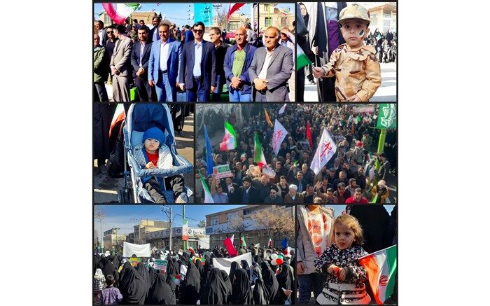 حماسه حضور در اردستان با برپایی جشن ۴۵ سالگی انقلاب‌/ فیلم