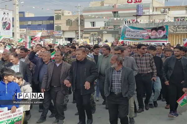 حضور حماسی و پرشور مردم شهرستان بیضا در راهپیمایی ۲۲ بهمن ماه