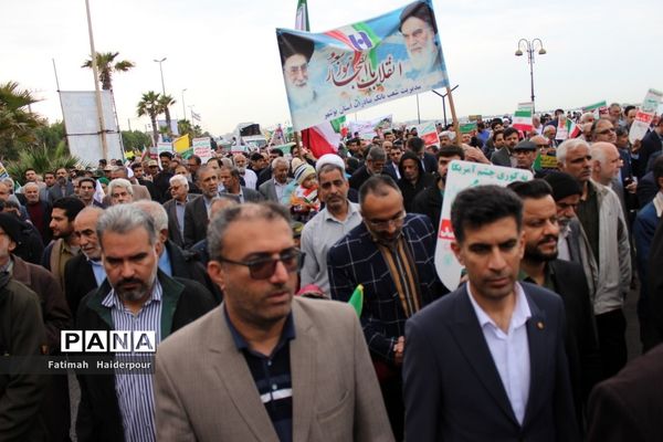 راهپیمایی ۲۲ بهمن در بوشهر