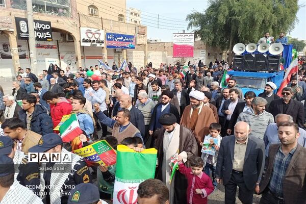 راهپیمایی ۲۲ بهمن در شوشتر