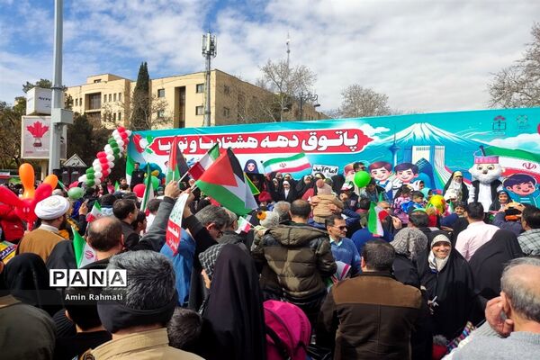 راهپیمایی 22 بهمن در شیراز