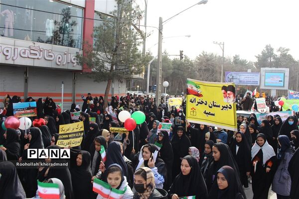 راهپیمایی ۲۲ بهمن در شهرستان چناران