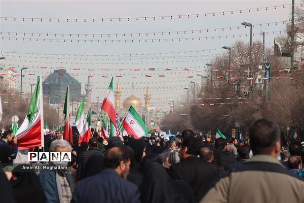 راهپیمایی 22 بهمن در مشهد