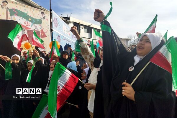 راهپیمایی ۲۲ بهمن در  قائمشهر