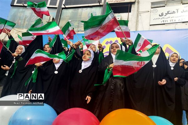 راهپیمایی ۲۲ بهمن در  قائمشهر