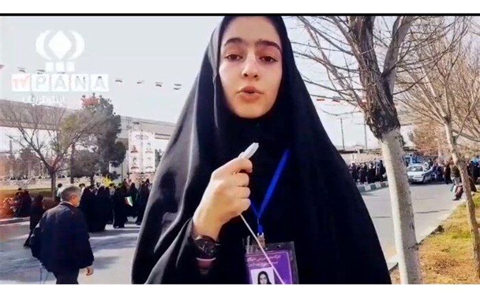 من به عشق شهدا در راهپیمایی 22 بهمن شرکت کردم/ فیلم