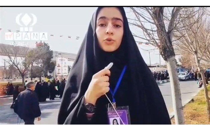 من به عشق شهدا در راهپیمایی 22 بهمن شرکت کردم/ فیلم