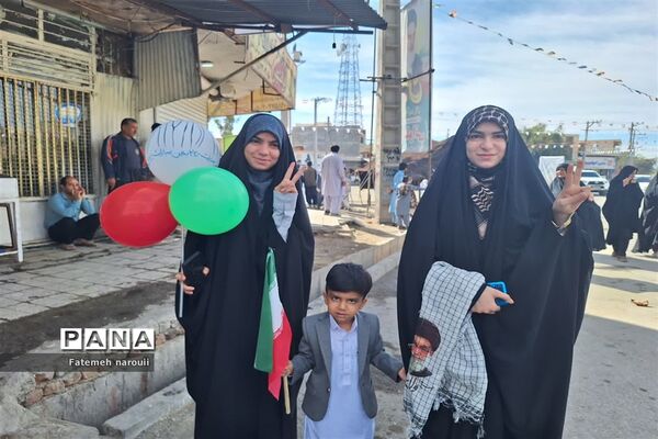 راهپیمایی ۲۲ بهمن در ایرانشهر