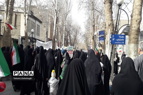 راهپیمایی ۲۲ بهمن ماه در طرقبه و شاندیز