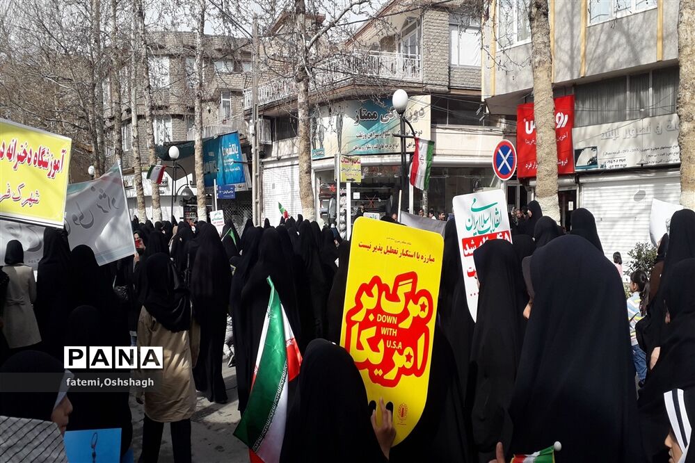 راهپیمایی ۲۲ بهمن ماه در طرقبه و شاندیز